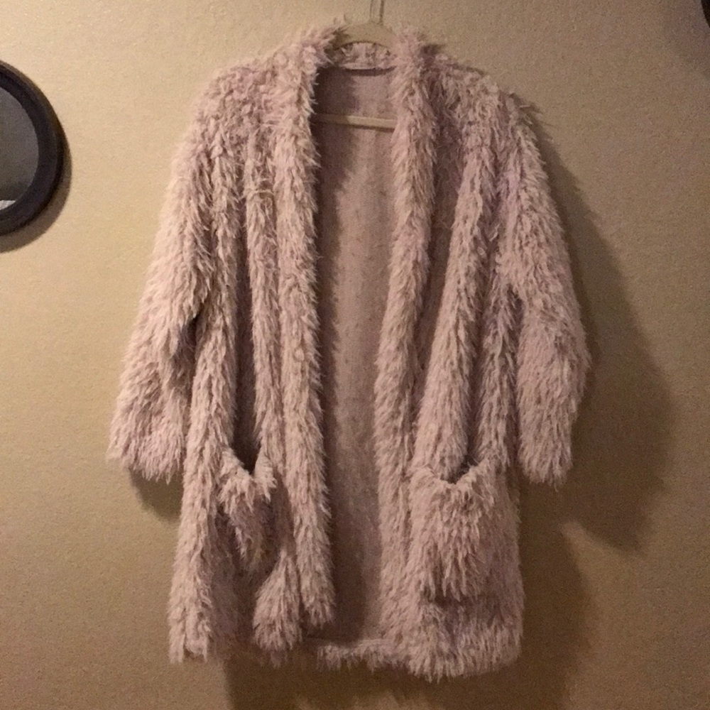Zara Trafaluc Fluffy Oversized Cardigan